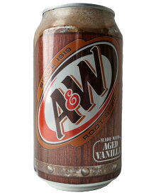 A&W ルートビア 355ml×24本（1ケース）Root Beer エイアンドダブリュ エンダー アメリカ産 [正規輸入品]