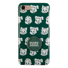 オサムグッズ スマホケース 【 全機種対応 】 『 総柄リング付 』 osamu goods iphone xperia galaxy google pixel aquos oppo arrows rakuten muomou SHOP かわいい 軽い かさばらない