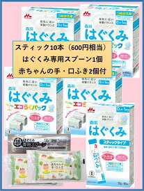 ◆ポイント10倍!森永 はぐくみ エコらくパック つめかえ用【400g×2袋入×4箱+スティック10本+スプーン1個付】【4902720109109】【4902720119542】【4902720109116】【送料無料※対象地域は除く】【森永乳業/粉ミルク/ベビー/E赤ちゃん/チルミル】【smtb-TD】【RCP】