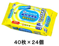 ◆エントリーで全品P5倍◆サルバ おむつとりかえ ぬれタオル流せるタイプ 40枚×24個【4987603450844】【…