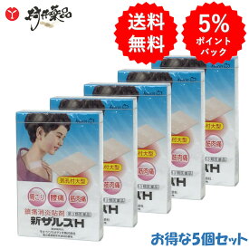 【第3類医薬品】 新ザルスH 22枚入り ×5個 プラスター剤 キョーリンリメディオ