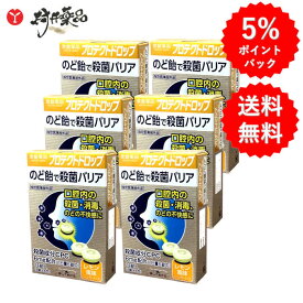 プロテクトドロップ 24錠(4錠×6包) ×6個 レモン味 のど飴 口腔殺菌 殺菌成分 CPC 6mg配合 常盤薬品
