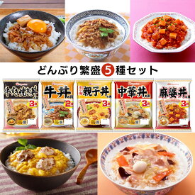どんぶり繁盛 5種セット（牛すき焼き丼 牛丼 中華丼 麻婆丼 親子丼） 日本ハム DONSET-5 自家消費 レトルト ギフト 誕生日 プレゼント 全国送料無料
