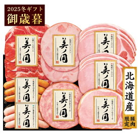 御歳暮 ギフト 日本ハム 北海道 プレミアム 美ノ国 UKH-48 北海道産豚肉使用 ハム ウインナー 詰め合わせ 2025 冬 ウィンターギフト 美ノ国ギフト 全国 送料無料