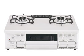 パロマ　PA-S46B　テーブルコンロ　ホーロートップ 　天板とフェイス色ナチュラルホワイト（アイボリー調ホワイト）　強火力バーナー　サイズ59cmタイプ　水なし片面焼きグリル　※送料無料