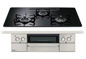 パロマ　PD-893WS-U75CK　ビルトインコンロ　FACEISGRAND　フェイシスグランド　3口コンロタイプ　間口750　水なし両面焼グリル　クリアガラストップ 　クリアパールブラック　フェイスシルバー　左右強火力　ラクックグラン同梱※送料無料