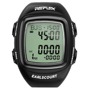 \土日祝も14時までのご注文で即日出荷/『 EarlsCourt | アールズコート 』 レフリーウォッチ REFLEX2 スターターセット サッカー フットサル 審判用 時計 腕時計 ECR009 黒 ブラック