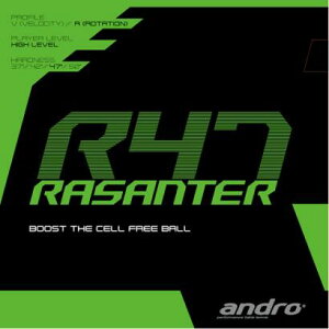 【送料無料】【メール便対応】andro アンドロ 卓球 ラバー ラザンターアール47 RASANTER R47 112288 #新チーム #新人戦 #衣替え #秋冬物 #卒団 #引退 #記念品 #プレゼント