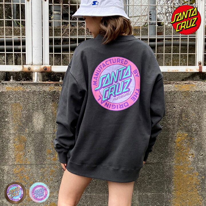 楽天市場 Santa Cruz サンタクルーズ Mfg Dot レディース クルーネック トレーナー ムラサキスポーツ限定 Ii1 L24 ムラサキスポーツ楽天市場店