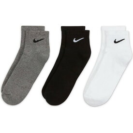 【クーポン配布中！6/5 23:59まで】NIKE ナイキ EVERYDAY CUSHIONED ANKLE エブリデイ クッションド アンクル SX7667-964 メンズ レディース ソックス 靴下 3足セット JJ2 H7