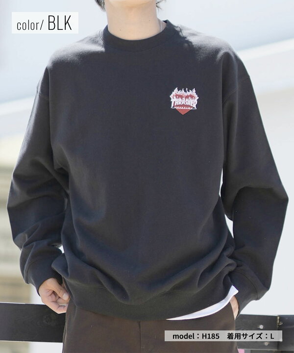 楽天市場】THRASHER/スラッシャー スウェットトレーナー クルーネック 