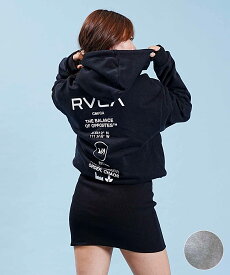 【ムラサキスポーツ別注】RVCA/ルーカ レディース ワンピース フード付 ミニスカート バックプリント BD044-P50