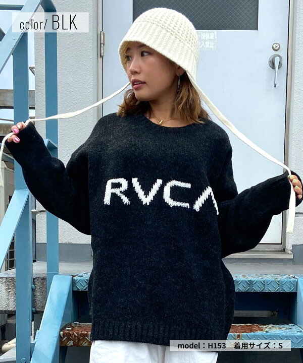 楽天市場】RVCA/ルーカ レディース セーター ルーカ ロゴ ビッグサイズ 