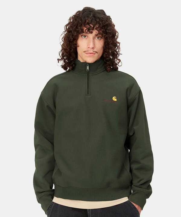 楽天市場】Carhartt/カーハート HALF ZIP AMERICAN SCRIPT SWEATSHIRT 