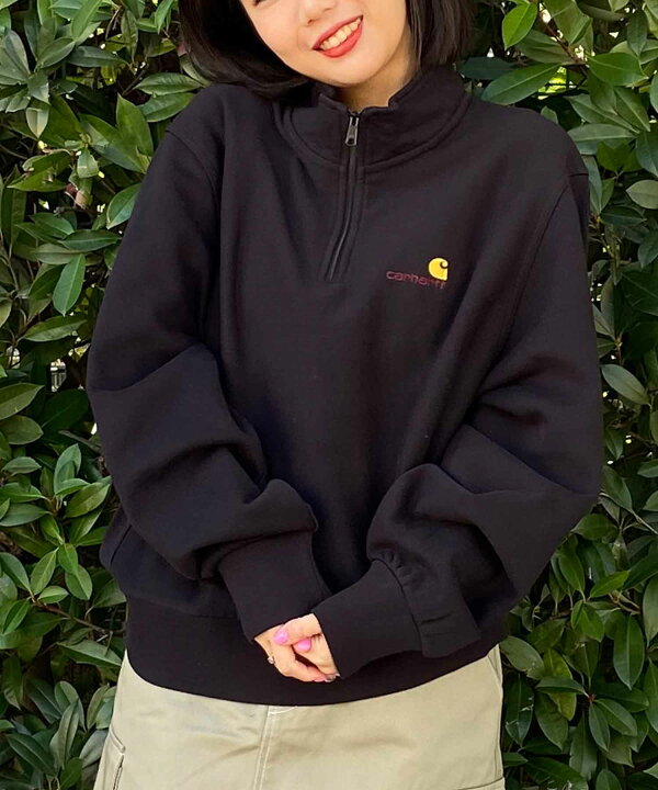 楽天市場】Carhartt/カーハート HALF ZIP AMERICAN SCRIPT SWEAT 