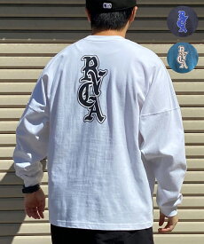 RVCA ルーカ メンズ 長袖 Tシャツ ロンT ロゴ バックプリント ムラサキスポーツ限定 BE041-P07