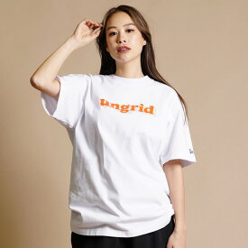 NEW ERA ニューエラ × UNGRID アングリット SS COTTON TEE UNGRID 2TONE 13557149 レディース 半袖 Tシャツ ムラサキスポーツ限定 KK1 A23