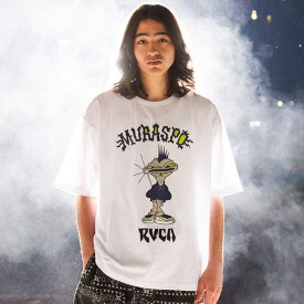 RVCA ルーカ × DMOTE コラボレーション BD041-P46 メンズ 半袖 Tシャツ ムラサキスポーツ限定 KK1