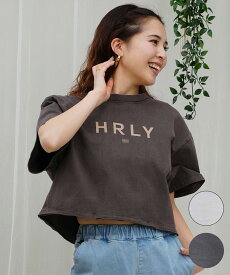 Hurley ハーレー レディース Tシャツ 半袖 ショート丈 クロップ丈 ロゴ プリント シンプル ヘビーウェイト WSS2421020