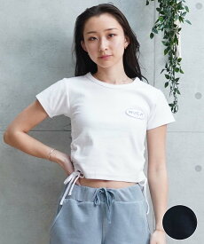 【ムラサキスポーツ限定】RVCA ルーカ レディース 半袖 Tシャツ チビT クロップド丈 ワッペンロゴ BE043-P23