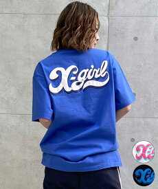 X-girl エックスガール LETTERING LOGO S S TEE 105242011042 レディース 半袖 Tシャツ ムラサキスポーツ限定