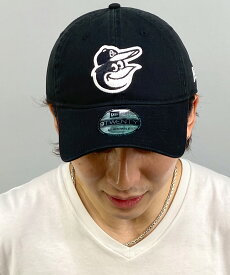 NEW ERA ニューエラ 9TWENTY ボルティモア・オリオールズ ブラック×ホワイト キャップ 帽子 14329660 ムラサキスポーツ限定