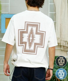 PENDLETON ペンドルトン メンズ Tシャツ 半袖 バックプリント ネイティブ柄 ハーディング柄 DESI 4275-6207