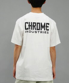 【クーポン配布中！6/5 23:59まで】CHROME クローム メンズ Tシャツ 半袖 バックプリント ビッグシルエット ユーティリティ UVケア 毛玉防止 遮熱 吸水拡散 持続冷却 JP235WH