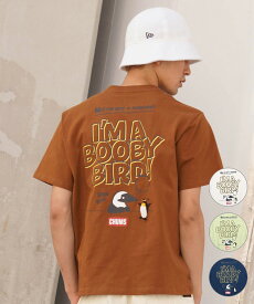 CHUMS チャムス メンズ Tシャツ 半袖 バックプリント クルーネック ロゴ ブービーバード アンチバグ 防虫 CH01-2383