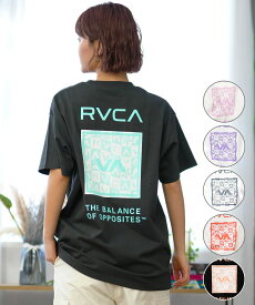 【クーポン配布中！6/5 23:59まで】RVCA ルーカ バックプリントTシャツ レディース 半袖 Tシャツ オーバーサイズ BE04C-P21