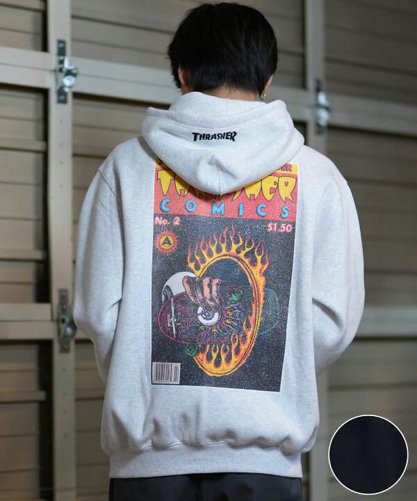 楽天市場】THRASHER スラッシャー パーカー メンズ THRASHERコミックPT  