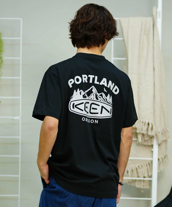 楽天市場】KEEN キーン メンズ Tシャツ 半袖 バックプリント ロゴ 