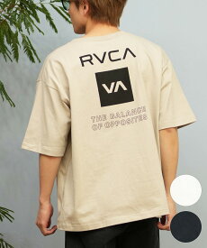 RVCA ルーカ 半袖 Tシャツ メンズ ボックスロゴ バックプリント BF041-P21_BRJ