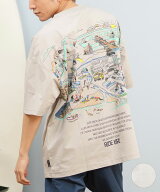 DEAR LAUREL ディアローレル ラッシュガード 半袖 メンズ Tシャツ バックプリント 水陸両用 D24S4319 ム…