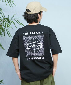 RVCA ルーカ 半袖 Tシャツ メンズ バックプリント BOXロゴ バンダナ柄 BF041-P20_BRJ