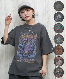 DISCUS ATHLETIC ディスカス アスレチック × Disney Villains ディズニー ヴィランズ コラボ 半袖 Tシャツ レディース 5287-5675