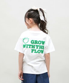 RUSTY ラスティ 半袖 Tシャツ キッズ ジュニア 子供 女の子 バックデザイン サガラ刺? ニコちゃん 965504