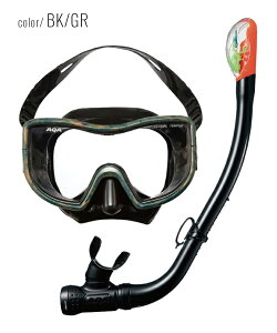 AQA エーキューエー マスク スノーケル メビウスライト & サミードライスペシャル 2点セット KZ-9074N
