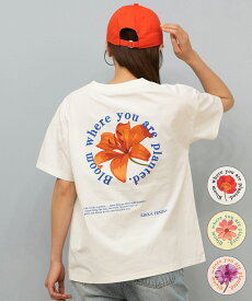 RIKKA FEMME リッカファム 半袖 Tシャツ レディース バックプリント UVカット 吸湿速乾 RF25HS11