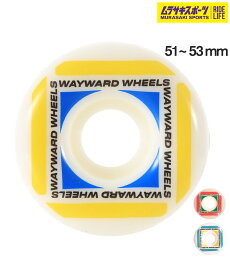 WAYWARD ウェイワード スケートボード ウィール 51~53mm WAYPOINT ムラサキスポーツ
