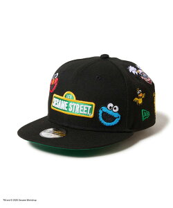 NEW ERA j[G Lbv LbY WjA q Xq S 9FIFTY SESAME STREET I[I[o[ 14682463