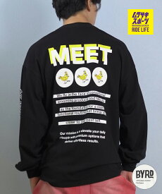 DEAR LAUREL ディアローレル × BYRD バード コラボ 長袖 Tシャツ ロンT メンズ バックプリント DL25F-BYRD01