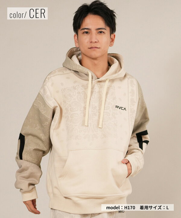 楽天市場】RVCA ルーカ プルオーバー パーカー メンズ バックプリント 