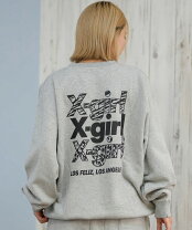 楽天市場】x-girl スウェット（カラーグレー）の通販
