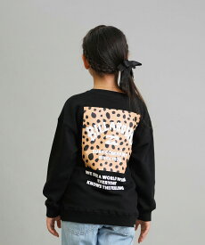 BILLABONG ビラボン トレーナー スウェット キッズ ジュニア 子供 クルーネック レオパード柄 ロゴ バックプリント 裏毛 親子コーデ BF016-030