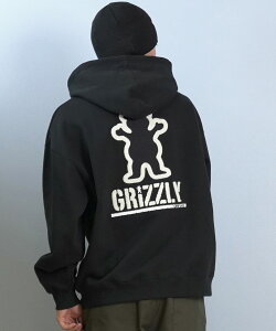 GRIZZLY �O���Y���[ �v���I�[�o�[ �p�[�J�[ �����Y �X�E�F�b�g �t�[�f�B�[ �o�b�N�v�����g EMBROIDERY BEAR PARKER G25FW-4304