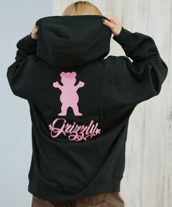 GRIZZLY �O���Y���[ �v���I�[�o�[ �p�[�J�[ ���f�B�[�X �o�b�N�v�����g ���S ���N�� BIG EMBROIDERY BEAR G25FW-4332