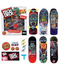 TECH DECK �e�b�N�f�b�L �X�P�[�g�{�[�h ���r�X�P �t�B���K�[�{�[�h GODZILLA SK8SHOP BONUS PACK �����T�L�X�|�[�c �v���[���g �p�[�N