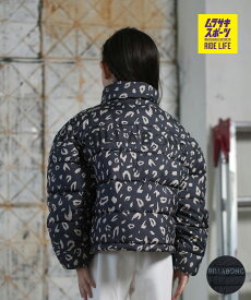 BILLABONG ビラボン アウター キッズ ジュニア 子供 パフジャケット 中綿 ロゴ バックプリント レオパード柄 Y2K 親子コーデ BF016-780