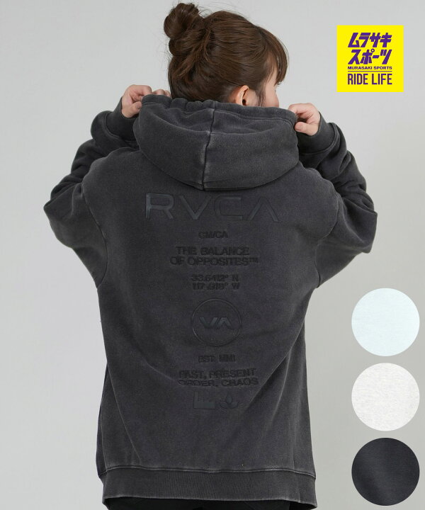 楽天市場】RVCA ルーカ ジップアップ パーカー レディース バック 